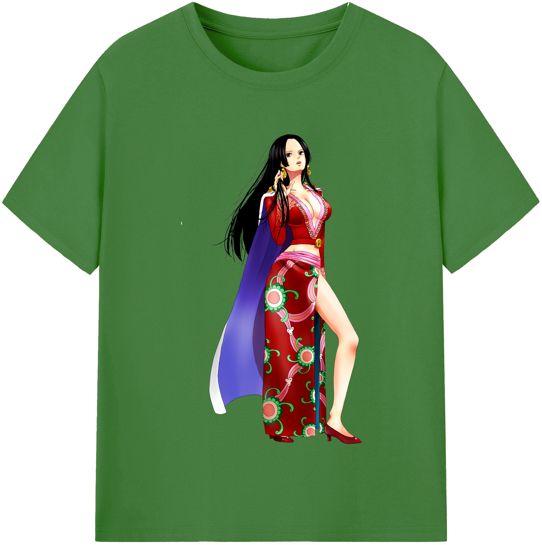 ワンピース ボア・ハンコック ONE PIECE Boa·Hancock レディースカジュアルプリントTシャツ（綿100％）